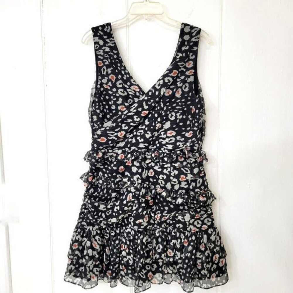 The East Order Chiffon Skye Mini Dress Leopard Dream - Picture 7 of 8